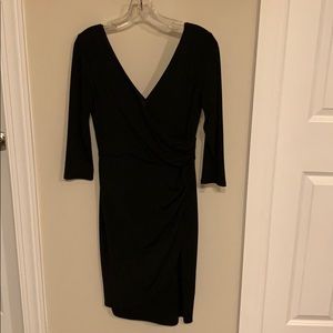 Beautiful faux wrap long sleeve dress